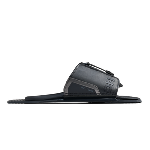 Side profile of Stance UltraLite Adjustable Rear Toe Plate in sleek black and gray.