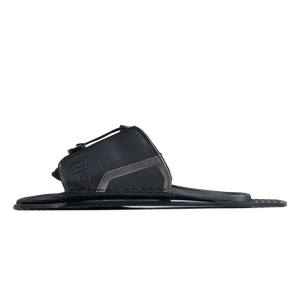 Side view of Stance UltraLite Adjustable Rear Toe Plate in black and gray.