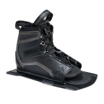 Angled view of Stance UltraLite Front Boot in black with lace-up design and reinforced panels.
