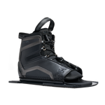 Angled view of Stance UltraLite Front Boot in black with open toe and supportive high ankle.