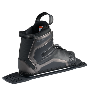 Angled rear view of Stance UltraLite Rear Boot in black with pull loop and padded cuff.