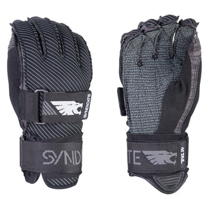 Front and back view of the 41 Tail Inside Out in black and gray with Syndicate logo on straps.