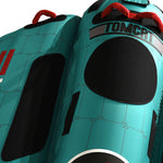 Angled top view of Tomcat Tube showing TOMCAT lettering and red grab handles.