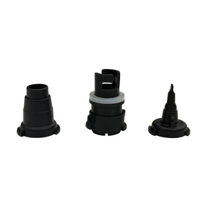 Side view of Upgraded Handheld Air Pump V2.0 nozzle attachment set.