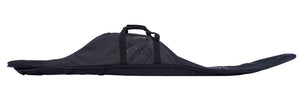 Side view of the Universal Slalom Bag in black, padded ski bag with carry handles and shoulder strap.