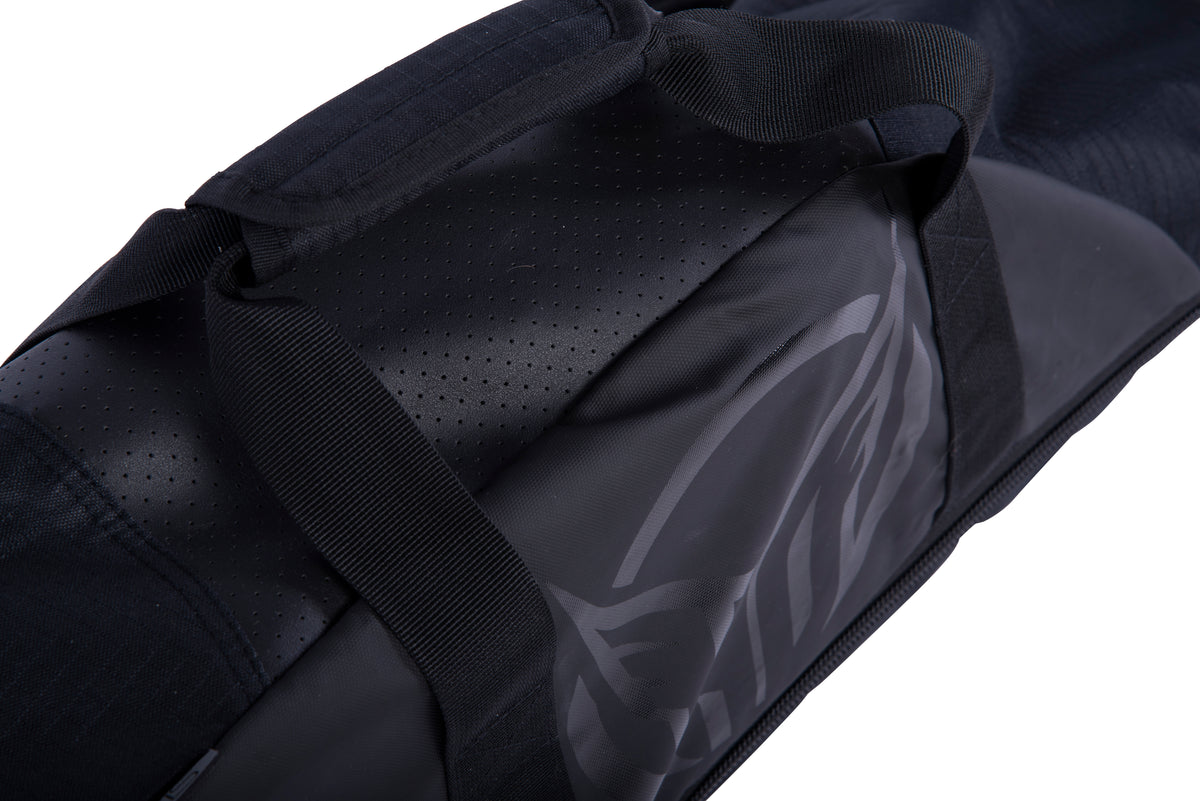 Close-up of the Universal Slalom Bag's padded carry handles and perforated top panel.