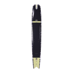 Top view of the Hovercraft - Fluro Camo waterski, featuring a dark design with a camo pattern and bold lettering.
