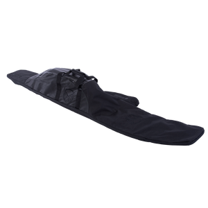 Black Hovercraft Ski Bag with a durable fabric exterior, carrying handles, and an embroidered logo on the front.