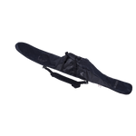Side view of the Universal Slalom Bag - Black, displaying its flat, streamlined shape with carrying handles.