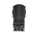 Top view of the Animal Front water ski binding in black with a molded rubber shell and HO Sports logo.
