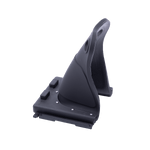 Angled view of the Horseshoe Heel Rubber - Adult, showcasing its open back and attachment points.