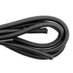 Power Bungee Lace Kit with a black coiled bungee lace, lace lock, stopper, and tensioner.