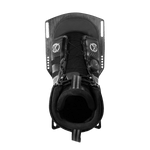 Top view of the black Stance 130 Front w/ ATOP boot, displaying the open-toe design, laces, and dial closure.