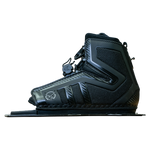 Opposite side view of the black Stance 130 Front waterski boot featuring a secure fit and textured material.