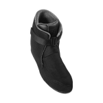 Angled view of the Syndicate Hardshell Liner, highlighting the black mesh exterior, ankle strap, and padded interior.