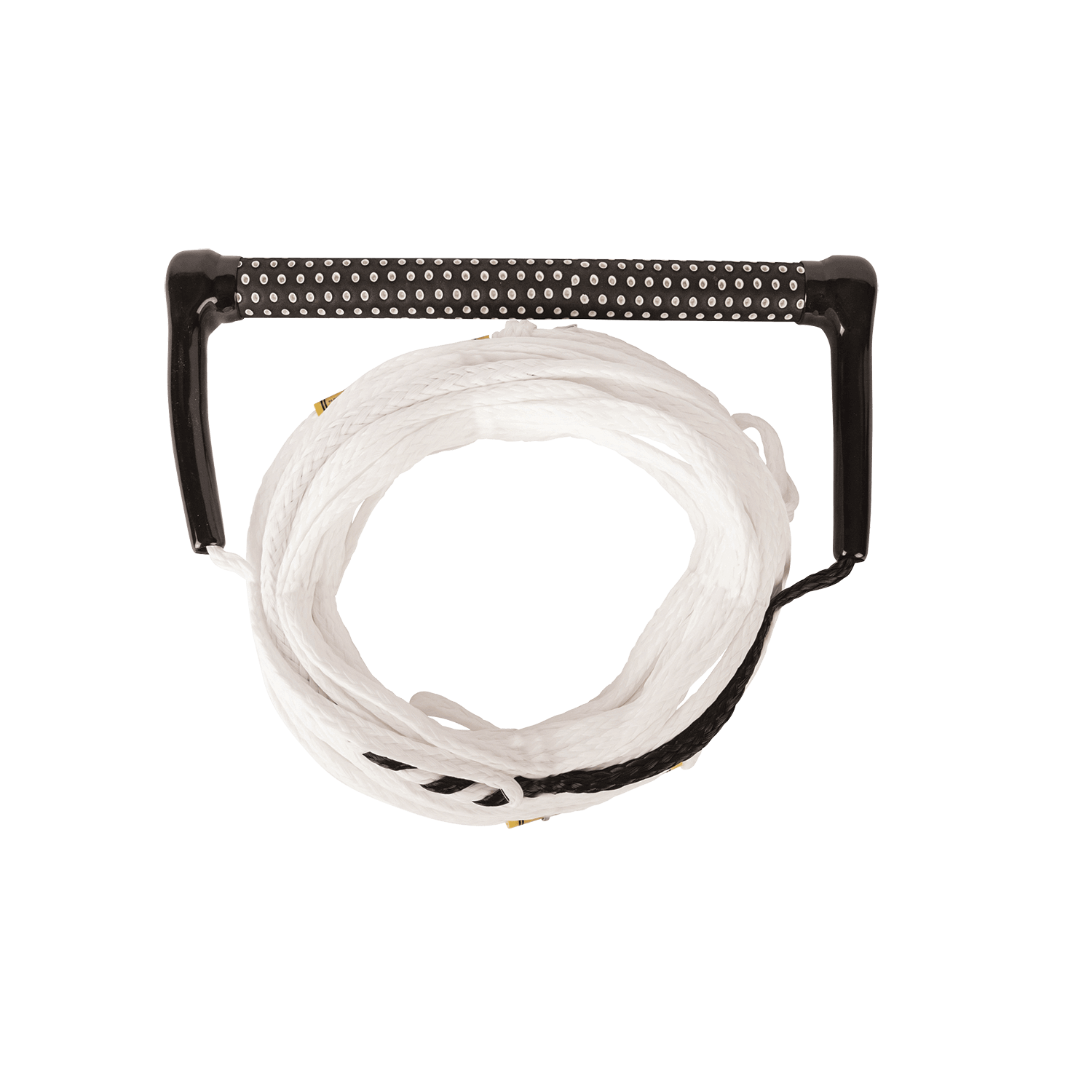 White waterski rope Black handle 
