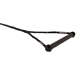Front view of the Syndicate 41 Tail Handle, showing its black grip, reinforced end caps, and durable rope construction.