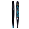 Top and base view of the Carbon OMNI slalom ski, showcasing carbon fiber construction and performance-driven design.