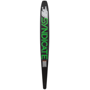 Base view of the Syndicate Omega Max, featuring a black base with bold green "Syndicate" branding.